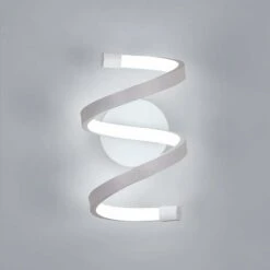 Lampada Da Parete LED, Lampada Muro Interno 18W, Lampade Per Scale Interni Applique LED Spirale Per Camera Da Letto Tromba Delle Scale, 6000K Luce Bianca Fredda