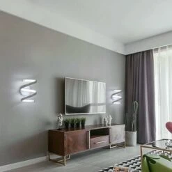 Lampada Da Parete LED, Lampada Muro Interno 18W, Lampade Per Scale Interni Applique LED Spirale Per Camera Da Letto Tromba Delle Scale, 6000K Luce Bianca Fredda -Negozio al dettaglio Paulmann 52072989 4