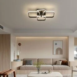 Plafoniera LED Soffitto Moderna 42W, Lampadario Soggiorno 4000K 3780LM Con 4 Quadrati, Luce Neutra Apparecchio Per Camere Da Letto Corridoio Ufficio -Negozio al dettaglio Paulmann 52073019 3