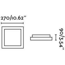 Faro Tola-1 - Plafoniera Da Bagno A Filo Con 1 Luce Piccola Quadrata In Alluminio, Bianco IP44, E27 -Negozio al dettaglio Paulmann 52715382 4