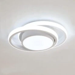 Negozio al dettaglio Paulmann 36 Plafoniera A LED, Plafoniera Rotonda 32W 2500lm, Plafoniera Moderna Per Corridoio Camera Da Letto Bagno Cucina Soggiorno, Bianco Iteddo 6000K, Lunghezza 28cm