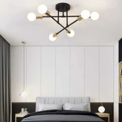 Plafoniera Moderna, Lampada Vintage A 6 Luci, Lampadario Industriale A Sospensione Base E27, Per Cucina Soggiorno Camera Da Letto -Negozio al dettaglio Paulmann 52859912 5