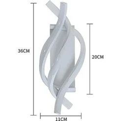 Applique Da Parete Con Illuminazione In Acrilico 1280LM, Applique Da Parete A LED Per Interni, Lampada Da Parete Moderna Da 16 W, Bianco Caldo 3000 K Per La Scala Del Corridoio Della Camera Da Letto D -Negozio al dettaglio Paulmann 52859914 5