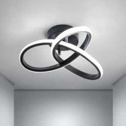 Plafoniera Moderna A LED, Lampadario In Acrilico 22W, Lampada Da Soffitto A Forma Di Fiore Per Soggiorno Camera Da Letto, Diametro 24 Cm, Luce Bianca 6000K