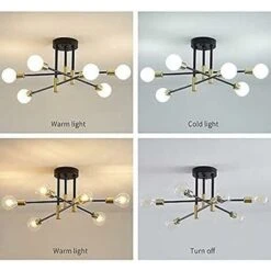 Plafoniera Industriale, Lampada Da Soffitto, Lampadario Industriale E27, Lampada A 6 Pendenti Per Soggiorno Camera Da Letto (lampadina Non Inclusa) -Negozio al dettaglio Paulmann 52860002 5