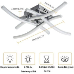 Plafoniera A LED Dimmerabile, Plafoniera Moderna 24W Colore E Luminosità Dimmerabili Con Telecomando, Plafoniera Dimmerabile 2700K-6000K Per Camera Da Letto, Soggiorno, Cucina, Camera Dei Bambini -Negozio al dettaglio Paulmann 52860006 3