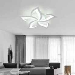 Plafoniera A LED, Plafoniera Moderna 60W 4500LM, Plafoniera Moderna A Petalo Per Soggiorno Cucina Bagno Camera Da Letto Sala Da Pranzo (Bianco Iteddo 6000K, Diametro 60cm) -Negozio al dettaglio Paulmann 52860073 4