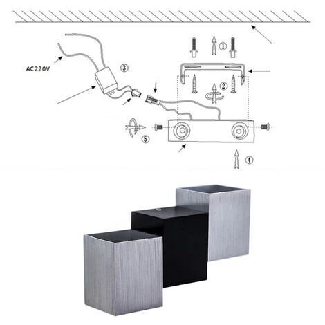 Applique Da Parete 6W Led Lampada Da Parete Moderna Bianco Freddo Luce A Muro Da Interno Per Corridoio Del Soggiorno 7 Applique Da Parete 6W Led Lampada Da Parete Moderna Bianco Freddo Luce A Muro Da Interno Per Corridoio Del Soggiorno - immagine 5