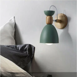Lampada Da Parete Stile Moderno Bambino, Applique Da Muro Nordica Colori E27 Per Studio Corridoio Camera Da Letto (Colore: Verde) -Negozio al dettaglio Paulmann 52862185 3