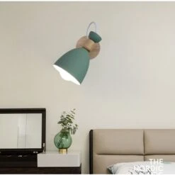 Lampada Da Parete Stile Moderno Bambino, Applique Da Muro Nordica Colori E27 Per Studio Corridoio Camera Da Letto (Colore: Verde) -Negozio al dettaglio Paulmann 52862185 4