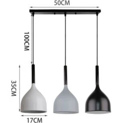 Lampadari A Sospensione Moderna Nordica Lampadari A Sospensione Retrò 3 Portalampada Lampadario Vintage Per Ufficio Caffetteria Soggiorno Cucina -Negozio al dettaglio Paulmann 52862238 5