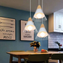 Luce Pendente Vintage Retrò Bianco Lampadari A Sospensione Moderna Industriale, Paralume In Metallo 60W Massimo 3 Portalampada 1 -Negozio al dettaglio Paulmann 52862891 4