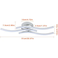 Plafoniera LED Da Soffitto, Lampadario Soggiorno, Luce Bianca Neutra 4000K, 1600lumen 18W Lampadario, Lampada Moderna Da Soffitto Per Soggiorno Camera Da Letto O Cucina -Negozio al dettaglio Paulmann 53418281 4