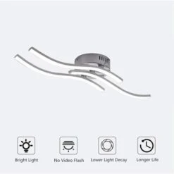 Plafoniera LED Da Soffitto, Lampadario Soggiorno, Luce Bianca Neutra 4000K, 1600lumen 18W Lampadario, Lampada Moderna Da Soffitto Per Soggiorno Camera Da Letto O Cucina -Negozio al dettaglio Paulmann 53418281 5