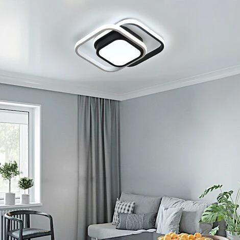 Plafoniera LED Soffitto, 22W Lampada A Soffitto LED, Plafoniera Quadrata Soffitto Moderna 1760 Lumen Per Bagno Camera Da Letto Corridoio, IP54 6500K 4 Plafoniera LED Soffitto, 22W Lampada A Soffitto LED, Plafoniera Quadrata Soffitto Moderna 1760 Lumen Per Bagno Camera Da Letto Corridoio, IP54 6500K - immagine 2