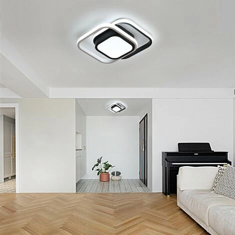 Plafoniera LED Soffitto, 22W Lampada A Soffitto LED, Plafoniera Quadrata Soffitto Moderna 1760 Lumen Per Bagno Camera Da Letto Corridoio, IP54 6500K 7 Plafoniera LED Soffitto, 22W Lampada A Soffitto LED, Plafoniera Quadrata Soffitto Moderna 1760 Lumen Per Bagno Camera Da Letto Corridoio, IP54 6500K - immagine 5