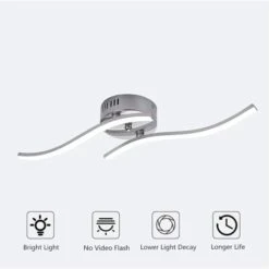 Plafoniera LED Da Soffitto, Lampadario Soggiorno, Luce Bianca Neutra 4000K, 1100lumen 12W Lampadario, Lampada Moderna Da Soffitto Per Soggiorno Camera Da Letto Cucina -Negozio al dettaglio Paulmann 53418309 4