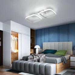 Plafoniere LED, Moderna Lampade Da Soffitto LED 2 Quadrate Bianche Per Cucina, Camera Da Letto, Corridoio, 30W Plafoniera A LED In Acrilico, Diametro 50cm -Negozio al dettaglio Paulmann 53418356 4