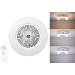 VENTILATORE PLAFONIERA LED 54CM 40W