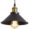 Lampadario A Sospensione Industriale Lampadario A Soffitto Nero, Φ22cm Per Lampadine E27 Lampadario A Soffitto Vintage Paralume In Metallo Per Sala Da Pranzo Soggiorno Cucina Camera Da Letto Ristorant -Negozio al dettaglio Paulmann 54019083 1