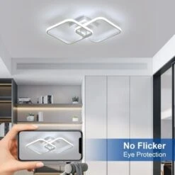 Lampadari A LED, Moderna Plafoniera Quadrata, Lampada Da Soffitto In Acrilico Da 42 W Per Cucina, Sala Da Pranzo, Soggiorno, Studio, Ufficio, Diametro 6500 K 59 Cm (bianco) -Negozio al dettaglio Paulmann 54019160 4