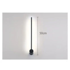 Applique Parete A Led Applique Moderna Semplice Applique Per Interni Decorazione Da Comodino Applique Parete Lineare Creativa Per Camera Da Letto Corridoio Scale Soggiorno Nero,50CM Bianco Freddo -Negozio al dettaglio Paulmann 54681570 5