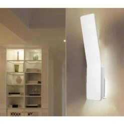 Applique Led Lampada Parete Interno 12W Rettangolare Bianco Luce Naturale FD-14 -Negozio al dettaglio Paulmann 54902129 4