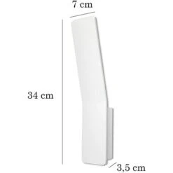 Applique Led Lampada Parete Interno 12W Rettangolare Bianco Luce Naturale FD-14 -Negozio al dettaglio Paulmann 54902129 5