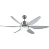 HOMCOM Ventilatore Da Soffitto Con Luce E Telecomando Incluso, 6 Velocità, Φ132x40cm -Negozio al dettaglio Paulmann 55292213 1