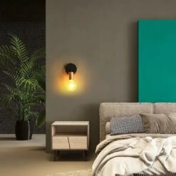 Confezione Da 2 Applique Da Parete Per Interni, Mini Applique Da Parete Industriale, Lampada In Ferro E27 Non Contiene Lampadina, Per La Decorazione Del Soggiorno Della Camera Da Letto Del Ristorante -Negozio al dettaglio Paulmann 55391474 3