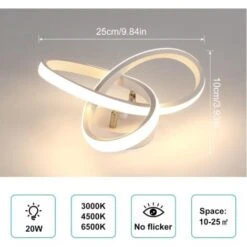 Plafoniera A LED, Lampada Da Soffitto In Acrilico 22W, Plafoniera Dimmerabile 3000K/4000K/6000K Per Cucina, Soggiorno, Camera Da Letto, Diametro 24 Cm 8 Plafoniera A LED, Lampada Da Soffitto In Acrilico 22W, Plafoniera Dimmerabile 3000K/4000K/6000K Per Cucina, Soggiorno, Camera Da Letto, Diametro 24 Cm -Negozio al dettaglio Paulmann 55391543 2