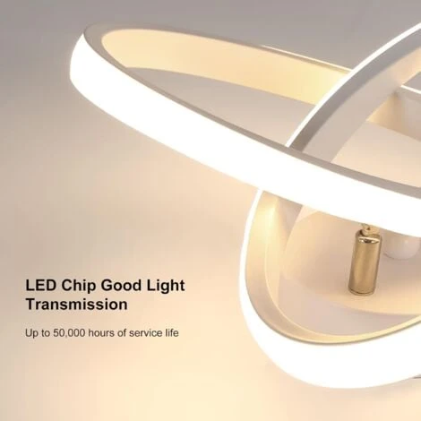 Plafoniera A LED, Lampada Da Soffitto In Acrilico 22W, Plafoniera Dimmerabile 3000K/4000K/6000K Per Cucina, Soggiorno, Camera Da Letto, Diametro 24 Cm 7 Plafoniera A LED, Lampada Da Soffitto In Acrilico 22W, Plafoniera Dimmerabile 3000K/4000K/6000K Per Cucina, Soggiorno, Camera Da Letto, Diametro 24 Cm - immagine 5