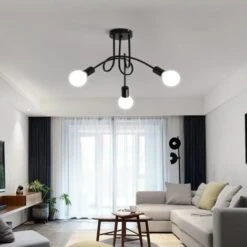 Plafoniera Moderna, Plafoniere In Ferro Vintage E27, Lampadario Led 3 Luci Per Cucina, Ristorante, Soggiorno -Negozio al dettaglio Paulmann 55391549 3