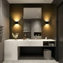 Lampada Da Parete A LED Da 1 Confezione Per Interni, Applique Da Parete, Lampada Da Parete Nera Moderna, Illuminazione In Alluminio Da 12 W Per Soggiorno, Camera Da Letto, Bagno, Cucina, Bianco Caldo -Negozio al dettaglio Paulmann 55552147 4