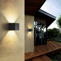 Lampada Da Parete A LED Da 1 Confezione Per Interni, Applique Da Parete, Lampada Da Parete Nera Moderna, Illuminazione In Alluminio Da 12 W Per Soggiorno, Camera Da Letto, Bagno, Cucina, Bianco Caldo -Negozio al dettaglio Paulmann 55552147 5