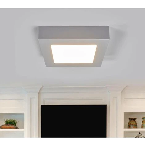 Arcchio Plafoniera LED Marlo Argento 3.000K Angolare 18 Cm 5 Arcchio Plafoniera LED Marlo Argento 3.000K Angolare 18 Cm - immagine 3