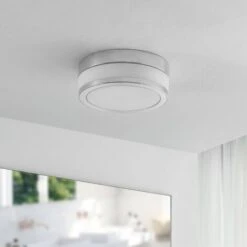 Lindby Flavi Plafoniera Da Bagno, Ø 23 Cm, Cromo -Negozio al dettaglio Paulmann 5612647 4