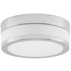 Lindby Flavi Plafoniera Da Bagno, Ø 23 Cm, Cromo -Negozio al dettaglio Paulmann 5612647 5