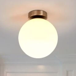 Lindby Lennie - Lampada Da Soffitto Rotonda Per Il Bagno