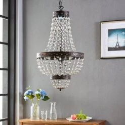 Lindby Lampada A Sospensione Jorve Con Cristalli -Negozio al dettaglio Paulmann 5613827 3