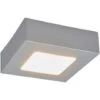 Arcchio Plafoniera LED Marlo Argento 3.000K Angolare 12 Cm