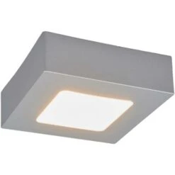 Arcchio Plafoniera LED Marlo Argento 3.000K Angolare 12 Cm