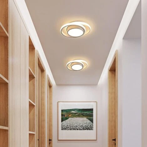 Plafoniera LED, Plafoniera Soffitto Rotondo, Bianco Caldo 3500K 32W 2500lm, Lampada Da Soffitto LED Moderna Per Corridoio Cucina Bagno Camera Da Letto Soggiorno, Dia 28cm 6 Plafoniera LED, Plafoniera Soffitto Rotondo, Bianco Caldo 3500K 32W 2500lm, Lampada Da Soffitto LED Moderna Per Corridoio Cucina Bagno Camera Da Letto Soggiorno, Dia 28cm - immagine 4