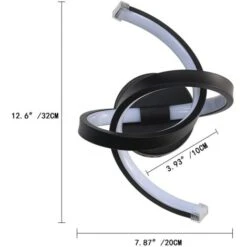 LED Lampada Da Parete Interno, 16W Applique Da Parete Di Design Curve, Lampada A Muro Moderno In Acrilico Per Corridoio, Scale, Ingresso, Camera Da Letto, 3500K Bianco Caldo -Negozio al dettaglio Paulmann 56197249 4