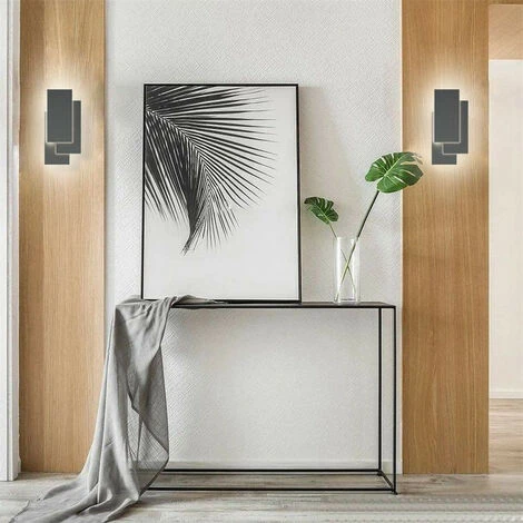 Applique Da Parete Interni LED, 24W Moderna Applique Da Parete IP44 Illuminazione Decorazione Per Soggiorno Camera Da Letto Sala Da Pranzo (Bianco Freddo/Nero) 5 Applique Da Parete Interni LED, 24W Moderna Applique Da Parete IP44 Illuminazione Decorazione Per Soggiorno Camera Da Letto Sala Da Pranzo (Bianco Freddo/Nero) - immagine 3