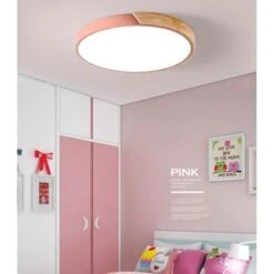 Plafoniera Moderna A LED, Lampada Da Soffitto Macaron Rosa Per Camera Da Letto Soggiorno Camera Dei Bambini Camera Delle Ragazze, Illuminazione Della Stanza Dei Bambini, Luce Bianca 6000K, 30 Cm -Negozio al dettaglio Paulmann 56521342 4