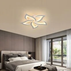 Plafoniera Moderna A LED Dimmerabile Con Telecomando, Plafoniera A Forma Di Fiore Per Soggiorno, Camera Da Letto, Cucina, Corridoio, Balcone, Sala Da Pranzo, Bianco -Negozio al dettaglio Paulmann 56521345 4