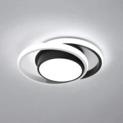 Plafoniera A LED Rotonda, Lampada Da Soffitto Moderna 32W 2350LM, Plafoniera A LED Per Interni Per Scale Da Cucina In Corridoio, Luce Bianca Itedda 6500K Diametro 27cm [Classe Di Efficienza Energetica