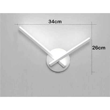 Applique Led SMD Interno Bianco 10W Luce Fredda Moderno Minimal Lampada Incrocio 5 Applique Led SMD Interno Bianco 10W Luce Fredda Moderno Minimal Lampada Incrocio - immagine 3