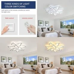 Plafoniera Moderna A Led, Lampada Da Soffitto Con Telecomando 70W Dimmerabile, Creativo Plafoniera Led Fiore Acrilico Con Funzione Di Memoria Per Soggiorno, Camera Da Letto, Sala Da Pranzo, Bianco -Negozio al dettaglio Paulmann 57668270 4